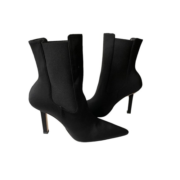 Good American NEW High Kickstand Black Neoprene Booties Size 8.5 - Picture 7 of 7